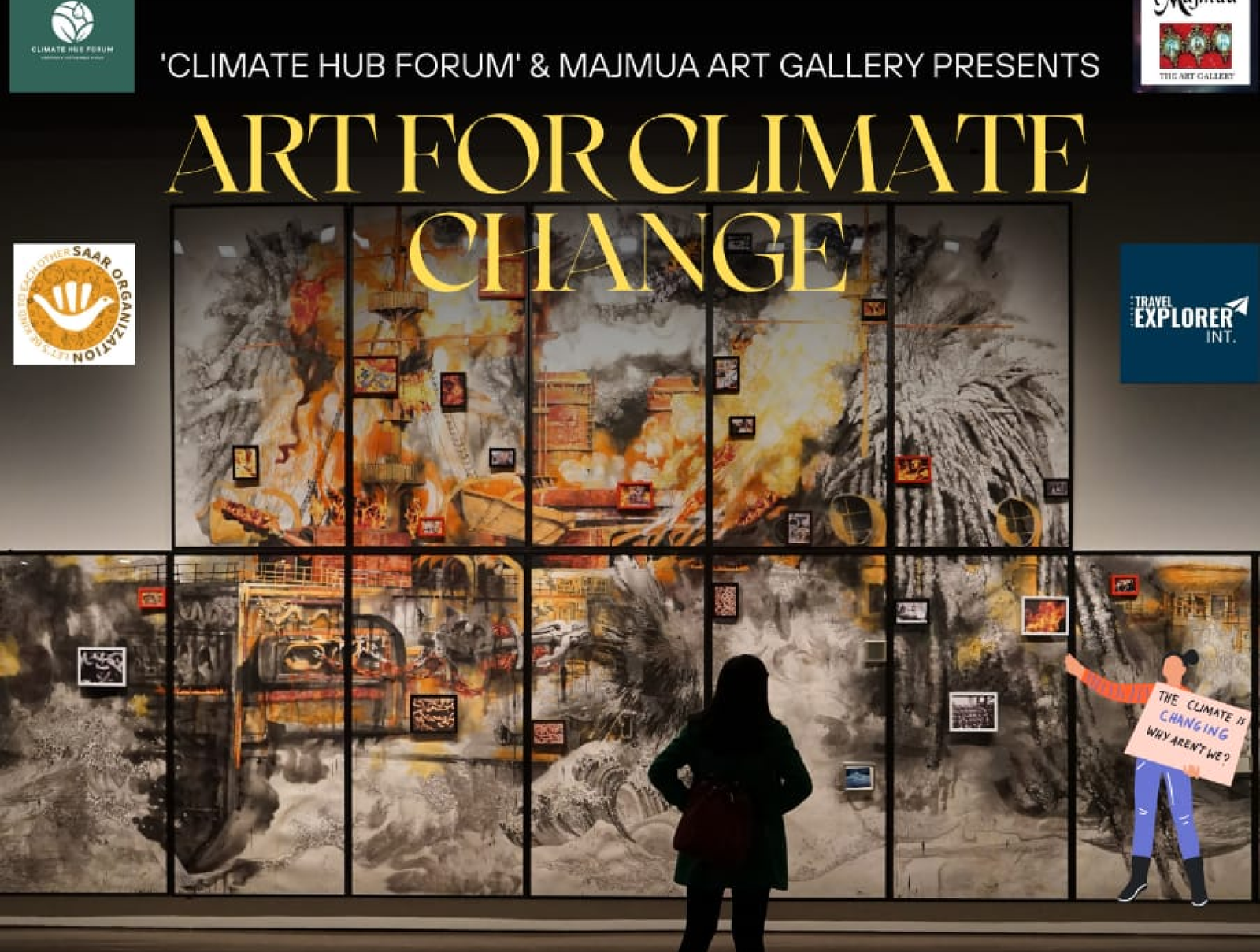 Art for Climate change - launched at Frere Hall Karachi- 